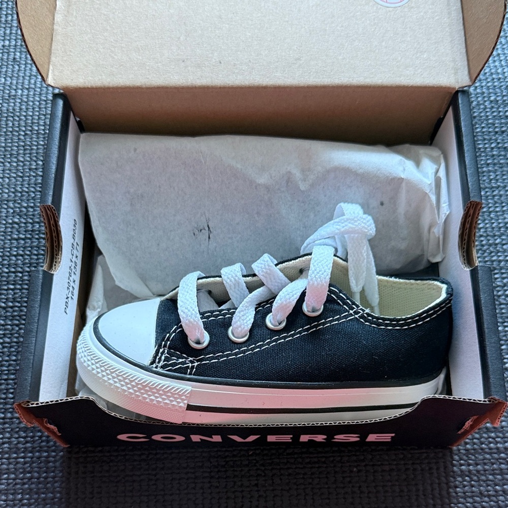 Converse Kids Black and White Sneakers